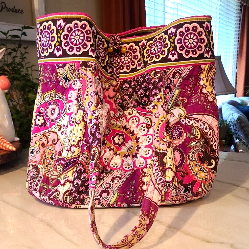 Vibrant Purple Paisley Tote Bag